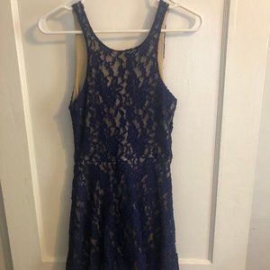 Nordstrom's Navy Blue lace dress size S